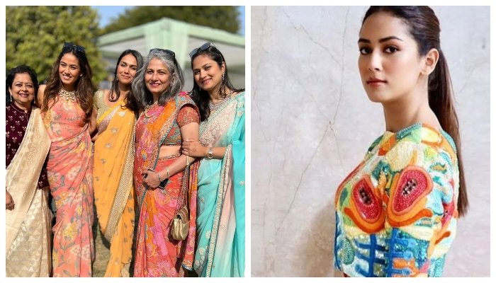 Bollywood Alert: Mira Rajput Looks An Absolute Diva In Peach Colored Saree