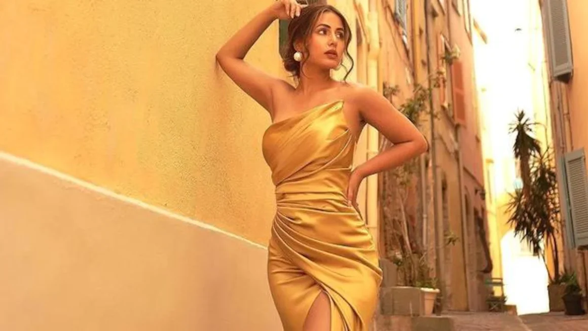 Hina Khan Wins The Internet With Her Golden Gown Ensemble At Cannes Film Festival
